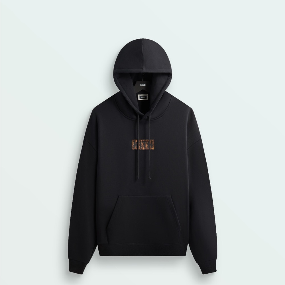 NWT Kith Black Leopard Logo Hoodie